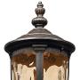 Bellagio Post Light Veranda Bronze 21'' Hammered Glass for Deck Porch Yard Patio - John Timberland