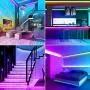 Tenmiro Led Strip Lights, 32.8ft Music Sync Color Changing Led Light Strips Smart Led Lights Bedroom, App Control and Remote LED Lights for Room Party Home Decoration