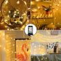 LiyuanQ Star String Lights, 100 LED Plug in String Lights 33 feet 8 Modes Star Fairy Lights Waterproof Twinkle String Lights for Wedding Party Christmas Tree Garden Indoor Outdoor Decor (Warm White)