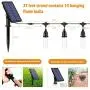 TomCare Solar Lights Flickering Flame Outdoor Solar String Lights 27 Ft USB Charged Waterproof Decorative Hanging Patio Lights Outside Lights LED String Lighting for Patio Garden Backyard TomCare Solar Lights Flickering Flame Outdoor Solar String Lights 27 Ft USB Charged Waterproof Decorative Hanging Patio Lights Outside Lights LED String Lighting for Patio Garden Backyard