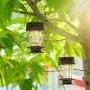 Hanging Solar Lights Outdoor - 2 Pack Solar Powered Waterproof Landscape Lanterns with Retro Design for Patio, Yard, Garden and Pathway Decoration ( Warm Light )
