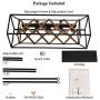 Farmhouse Chandelier Kitchen Island Lighting Fixtures 5 Lights Rustic Light for Dinning Room, Sand Black Finish DOHOMER