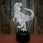 Dinosaur 3D Night Light Lamp Jurassic Tyrannosaurus T-Rex LED Lamps Baby Nursery Nightlight Kids Room Home Décor Xmas Birthday Toys Gifts 7 Color Changing