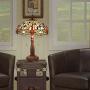 Capulina Hand-Crafted Tiffany Table Lights, Large Tiffany Style Dragonfly Table Lamps Shade, Tiffany Table Lamps for Bedroom, Tiffany Style Bedroom Lamps, Tiffany Stained Glass Table Lamp W16''
