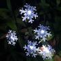 HUGSVIK 30Ft 50 LED Solar Christmas Lights Outdoor, Cold White Solar Snowflake Lights Outdoor, Waterproof Solar Christmas Snowflake Lights Outdoor Decorative for Xmas Tree Garden Yard Patio House HUGSVIK 30Ft 50 LED Solar Christmas Lights Outdoor, Cold White Solar Snowflake Lights Outdoor, Waterproof Solar Christmas Snowflake Lights Outdoor Decorative for Xmas Tree Garden Yard Patio House