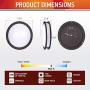 OSTWIN 12 Inch LED Flush Mount Ceiling Light, Dimmable Round Light Fixture, Oil Rubbed Bronze Finish, Plastic Shade, 20 Watts (120W Eq.), 1400 Lm, 5000K (Daylight), ETL and Energy Star Listed OSTWIN 12 Inch LED Flush Mount Ceiling Light, Dimmable Round Light Fixture, Oil Rubbed Bronze Finish, Plastic Shade, 20 Watts (120W Eq.), 1400 Lm, 5000K (Daylight), ETL and Energy Star Listed