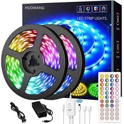 32.8ft Led Strip Lights RGB 300LEDs Color Changing 44 Keys Remote Control Led Lights for Home Bedroom ,TV, Kitchen, Cupboard Bar and Party DIY Decoration