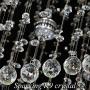 Modern Crystal Chandelier Lighting Flush Mount Ceiling LED Lamp for Dining Room Bedroom Living Stairway Hallway Lamps