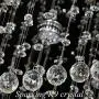 Modern Crystal Chandelier Lighting Flush Mount Ceiling LED Lamp for Dining Room Bedroom Living Stairway Hallway Lamps