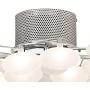 Modern Lilypad Ceiling Light Semi Flush Mount Fixture Chrome 30'' Wide Kitchen Bedroom - Possini Euro Design