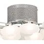 Modern Lilypad Ceiling Light Semi Flush Mount Fixture Chrome 30'' Wide Kitchen Bedroom - Possini Euro Design