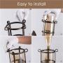 Rustic Outdoor Wall Light, Golden Bronze Exterior Wall Sconces Fixture with Amber Glass Shade, Industrial Lantern Porch Lighting Waterproof Retro Farmhouse Lamp for Indoor Bedroom Living Room Pack-2