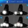 Headlamp,Headlight,Hard Hat Light 20000 Lumens IMPROVED Cree Led Ultra Bright Rechargeable Waterproof Flashlight Head Light for Camping,Outdoors(Charging equipment and Battery) Included (Silver)