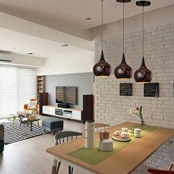 LITFAD Industrial Style Pendant Light 7.87'' Weathered Iron Shade Single Vase Shape Pendant Lamp Mounted Ceiling Lighting fixtures with Adjustable Chain for Kitchen Dining Room Restaurant Bar - B