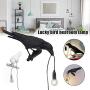 Crow Table lamp，Artificial Bird Shaped Table Lamp，Bird Wall Lamp Light LED Table Lamps，Desk Lamp Night Light for Adults Kids for Bedrooms, Living Rooms, Office Decoration (White-A)