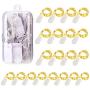 LED String Lights 20 Pack 3.3Ft 10 LED Fairy Lights Battery Operated Flexible Copper Wire Decorative Lights for Halloween Christmas Bedroom Patio Wedding Party (Warm White)