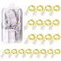 LED String Lights 20 Pack 3.3Ft 10 LED Fairy Lights Battery Operated Flexible Copper Wire Decorative Lights for Halloween Christmas Bedroom Patio Wedding Party (Warm White)