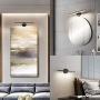 MantoLite LED Wall Light, 15inch Aluminum Frame Picture Lighting, Plug-in Bathroom Mirror Lamp Modern Home Restaurant Bedside Wall Lamps Sconces,11W 880LM CRI90 3000K Warm White Black Finish