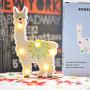 STARTECO Unicorn LED Light Party Supplies Kids Llama Light Battery Operated LED Night Light Wall Living Room,Bedroom,Home, Christmas,Party as Kids Gift (Cute Llama)