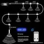 Homesprit Firework Lights 8 Pack 180 Led Copper Wire Starburst Lights with 8 Models, Power Supply Fairy Lights with Remote Control, Waterproof Outdoor Hanging Lights for Decor Garden Party Christmas