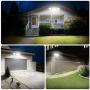 LEPOWER 3500LM LED Flood light Outdoor, Switch Controlled LED Security Light, 35W Super Bright Exterior Lights with 3 Adjustable Head, 5500K, Full Metal Design, IP65 Waterproof for Garage, Yard, Patio