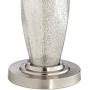 Carol Modern Table Lamps Set of 2 Mercury Glass Column White Drum Shade for Living Room Family Bedroom Bedside Nightstand - 360 Lighting