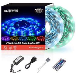 Daybetter SMD 3528 Led Strip Lights with 44 Key Remote( 2 Rolls of 16.4ft )