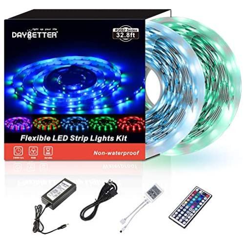 Daybetter SMD 3528 Led Strip Lights with 44 Key Remote( 2 Rolls of 16.4ft )