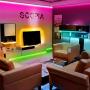 Phopollo Led Strip Lights 60ft 5050 RGB Flexible Led Lights with 44 Keys Remote Controller and 12V Power Supply