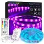 LED Strip Lights 32.8ft, 1 Roll RGB Led Lights 5050 LEDs Rope Light Strip Kit with 44 Key Remote Control and 24V Power Supply LED Tiktok Lights for Bedroom, Room, Kitchen, Home Decor