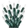 Prextex 100-Count Clear Green Wire Christmas Light Set Christmas Decorations Prextex 100-Count Clear Green Wire Christmas Light Set Christmas Decorations
