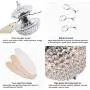 RainierLight Modern 42 Inch Crystal Ceiling Fan Lamp LED 3 Color Changing Light 3 Wood Reversible Blades with Remote Control for Living Room/Bedroom/Quiet/Decoration RainierLight Modern 42 Inch Crystal Ceiling Fan Lamp LED 3 Color Changing Light 3 Wood Reversible Blades with Remote Control for Living Room/Bedroom/Quiet/Decoration