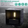 Lamomo Modern Wall Light Exterior Light Fixtures Wall Mount, Outdoor Porch Lights Dusk to Dawn Light Sconce, 6W 4000K Angle-Adjustment LED Wall Lamp