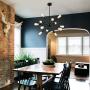 Weesalife Sputnik Chandeliers Antique 12-Lights Mid Century Pendant Lighting Matte Black Industrial Retro Adjustable Hanging Light Fixture for Living Room, Dining Room, Kitchen, Loft, Farmhouse