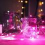 Cotcool Pink Fairy Lights 78ft 240LED USB Powered Pink LED String Lights with ON/Off Switch for Wedding Bedroom Halloween Christmas Easter Party Table Decor(Pink)