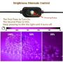 SURNIE Rope Lights Outdoor 50ft Flat Waterproof Led Rope Lighting Pink Purple Led Rope Lights Cuttable Strip Lihgts Outdoor Yard Bedroom Patio Christmas Indoor