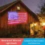 American Flag Lights Outdoor Solar Powered,420 Super Bright LEDs,6.5ft x 3.28ft,Waterproof Flag Net Light of The United States for Independence/National/Memorial Day,July 4th,Christmas Decoration American Flag Lights Outdoor Solar Powered,420 Super Bright LEDs,6.5ft x 3.28ft,Waterproof Flag Net Light of The United States for Independence/National/Memorial Day,July 4th,Christmas Decoration