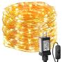 LE String Lights 33ft with 100 LEDs, Waterproof Copper Wire Lights, Outdoor & Indoor Decorative Fairy Lights for Bedroom, Patio, Garden, Party, Wedding, Christmas and More