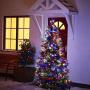 JMEXSUSS Solar String Light 600LED 206.7ft 8 Modes Solar Christmas Lights Waterproof Outdoor Fairy String Lights for Gardens, Wedding, Party, Christmas Tree,Xams,Outdoors (600LED, Multicolor)…