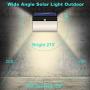 Solar Lights Outdoor, SLGOL 2 in 1 White and Warm Light 104 LED Solar Motion Sensor Security Lights 2200 mAh Solar Powered Lights Waterproof Wireless Wall Lights Solar Lamps