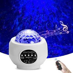 Star Projector AOELLIT Galaxy Light Projector Skylight for Bedroom Ceiling, LED Starlights Music Sky Light Starry Night Light Planetarium Nebula Cove Projector for Kids and Adults, White