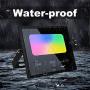 Zglon LED Flood Lights RGB Color Changing 100W Equivalent Outdoor, 20W Bluetooth Mesh Smart Floodlights RGB APP Control,Grouping，IP65 Waterproof, Timing, 2700K&16 Million Colors 4 Pack