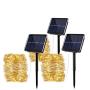 Solar String Lights - 3 Pack 33ft 100 LED Waterproof Outdoor String Lights with 8 Modes for Patio Yard,Garden,Thanksgiving Christmas Decorations (Warm White)
