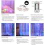 300 LED Curtain String Lights,8 Modes,9.8x9.8 Fairy String Lights USB with Remote for Bedroom Wedding,Outdoor and Indoor Wall Decoration Christmas Lights