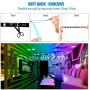 Tingkam 39.4 ft 12 M Non-Waterproof 5050 SMD RGB LED Flexible Strip Light Black PCB Board Color Changing Decoration Lighting 300 LEDs Kit + 20 Key Remote Controller