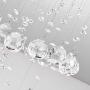 Modern Crystal Chandelier Rain Drop Lighting Fixture (5 Lights)