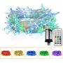 JMEXSUSS 12 Color Changing String Lights with Remote,75ft 192 LED Christmas Lights Outdoor Waterproof, 33 Modes Multicolor Twinkle Fairy Lights Plug in for Indoor Tree Xmas Pary Bedroom Wedding