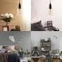 Industrial Vintage Retro Single Light Mini Pendant Light - LITFAD 5.5'' Pendant Lamp Ceiling Light Chandelier with Clear Bell Glass Shade