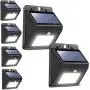 OHMU Solar Lights Outdoor,40 LED Solar Motion Sensor Lights Solar Security Lights IP 65 Waterproof Wireless Outdoor Lights,[6 Packs,500LM/3 Modes]