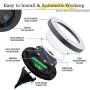 Azuunye Solar Ground Lights Outdoor - 8 Led Solar Garden Lights Outdoor,In-Ground Disk Solar Lights Waterproof Decorate for Pathway, Landscape, Yard, Lawn (Warm White 4 Pack)